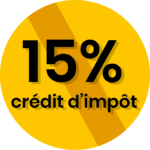15% crédit d'impots